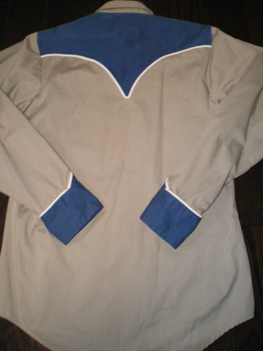 ★米国製 美品 Rockmount / ウエスタンシャツ ポリコットン / M(実寸 肩幅42cm身幅55cm着丈79㎝袖丈63㎝) ★_画像6