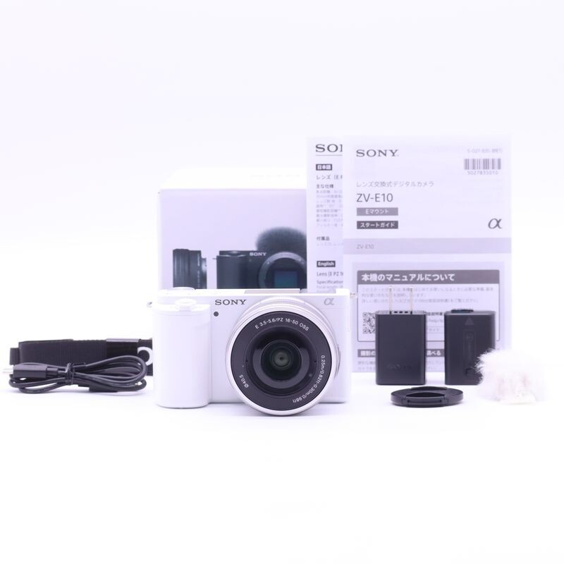 SONY Sony Vlog для камера беззеркальный однообъективный камера ZV-E10 энергия zoom линзы комплект ZV-E10L W