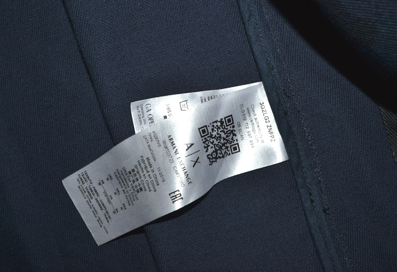 【未使用品】国内正規 ARMANI EXCHANGE アルマーニ エクスチェンジ 圧巻フーデットモッズコート M（実寸L～XL程度）ビッグシルエット 9833_画像8