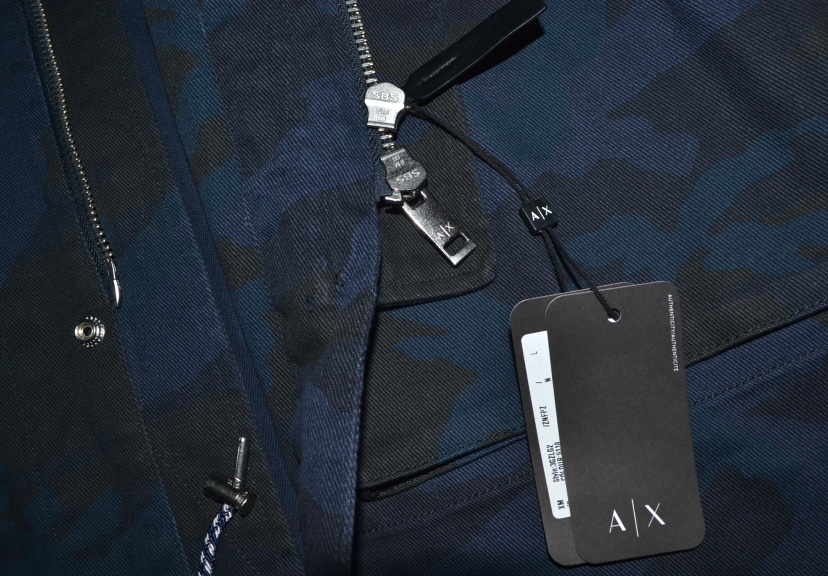 【未使用品】国内正規 ARMANI EXCHANGE アルマーニ エクスチェンジ 圧巻フーデットモッズコート M（実寸L～XL程度）ビッグシルエット 9833_画像5