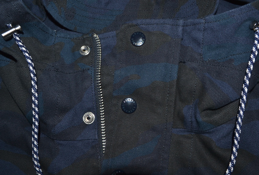 【未使用品】国内正規 ARMANI EXCHANGE アルマーニ エクスチェンジ 圧巻フーデットモッズコート M（実寸L～XL程度）ビッグシルエット 9833_画像4