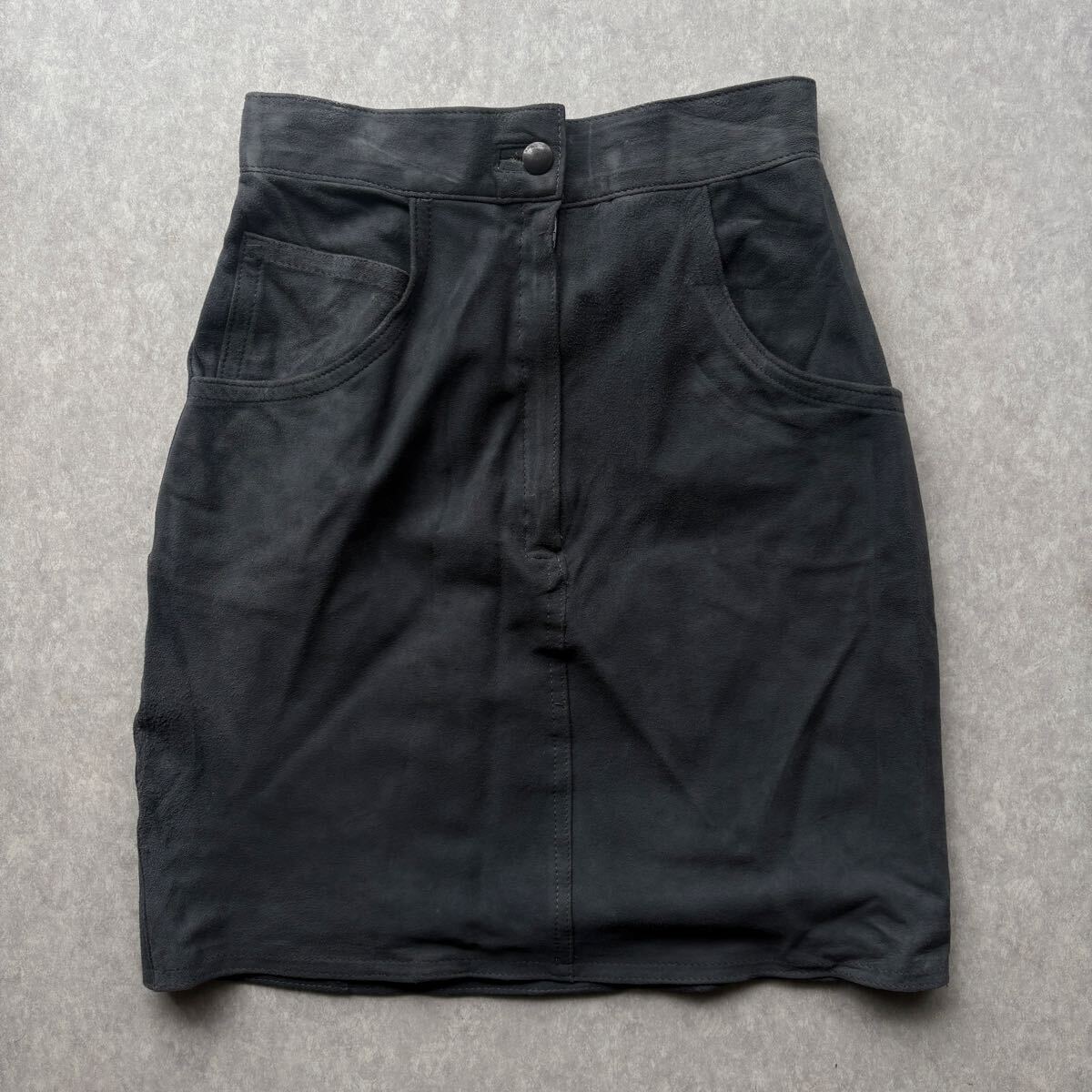 1980s JOSEPH TRICOT シャモアレザースカート イギリス vintage_画像1