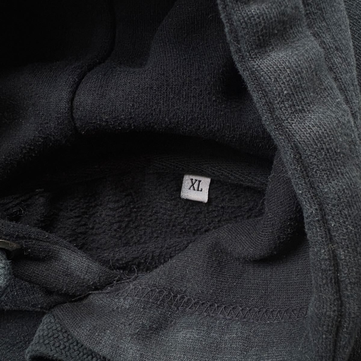 ヘビーウェイトスウェットパーカー フーディー XL 古着 ネイビー_画像3