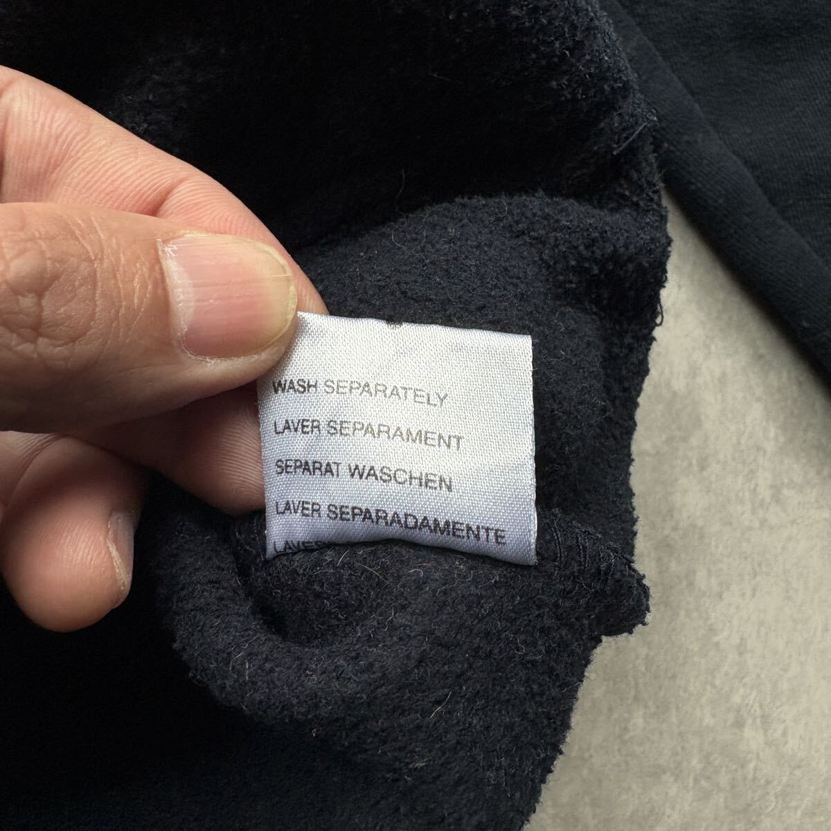 ヘビーウェイトスウェットパーカー フーディー XL 古着 ネイビー_画像5