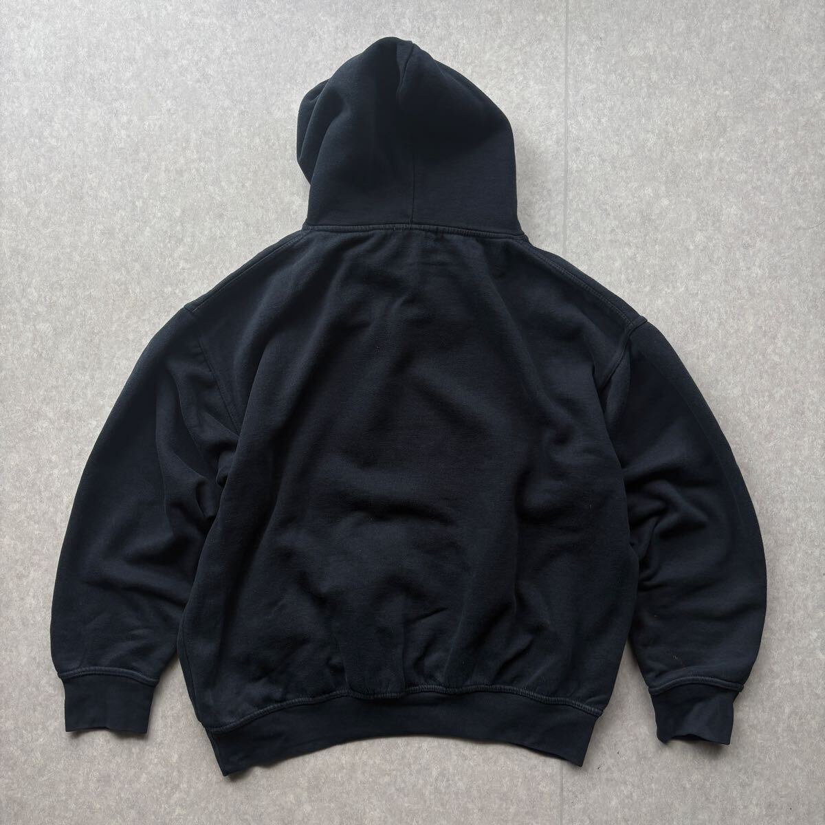 ヘビーウェイトスウェットパーカー フーディー XL 古着 ネイビー_画像7
