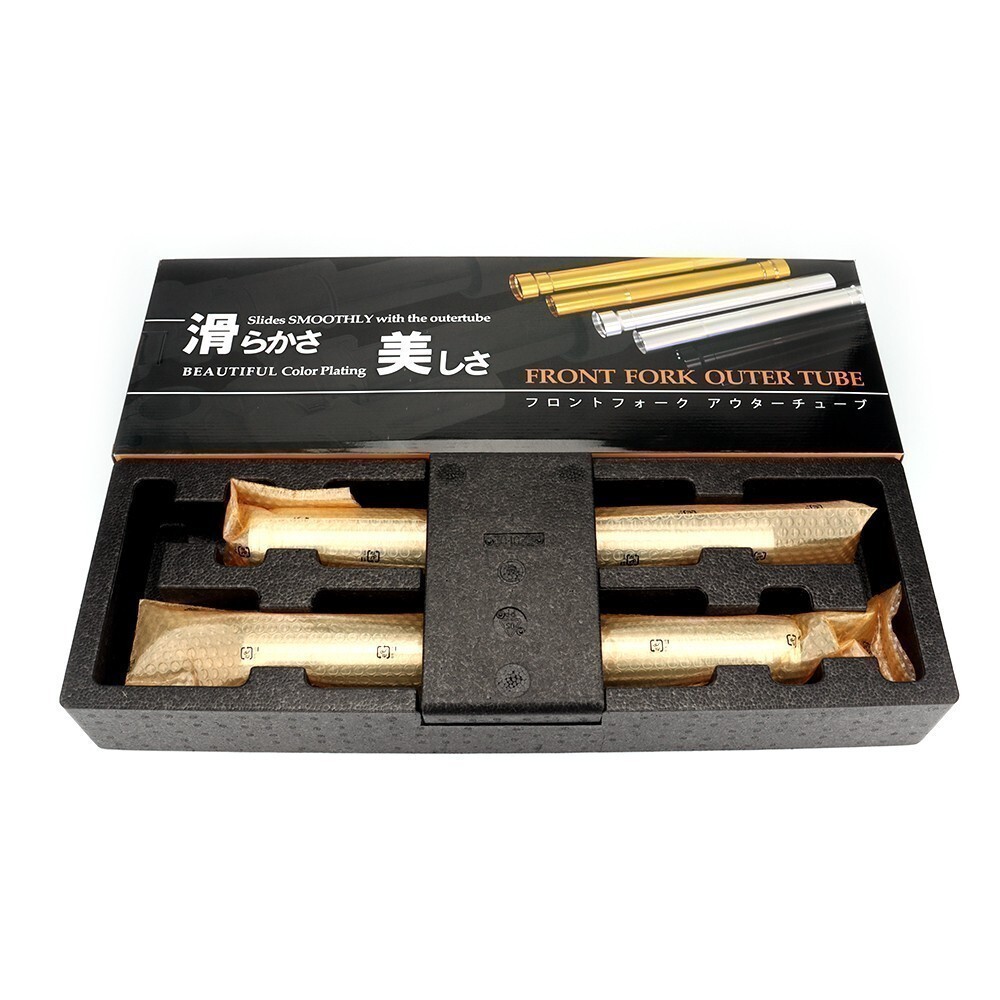 LT010A 新品TZR250 3XV TZR250RS 純正品番3XV-23136-00に対応 倒立アウターチューブ２本 新品_画像3