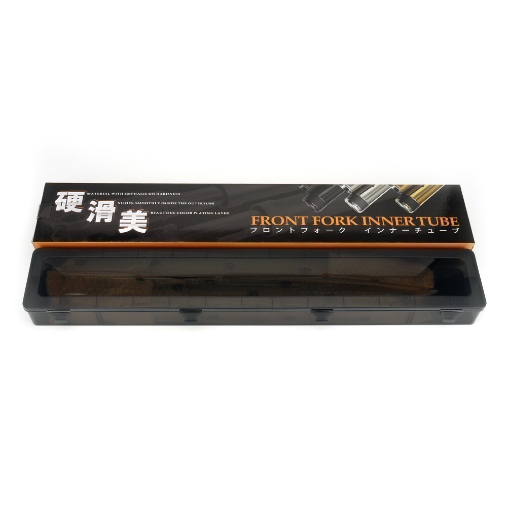 XG68 極上メッキ SR400 1JR 2H6 1JN SR400SP SR500 SR500SP 35MM 純正品番33Y-23110-00に対応 インナーチューブ ゴールド２本 新品_画像3