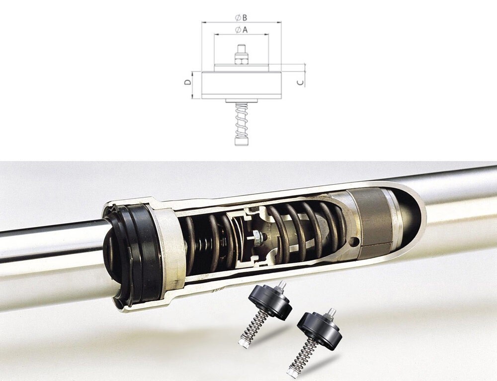 Z04 新品NINJA250 300 EL250 37MM フォーク用バルブ_画像3