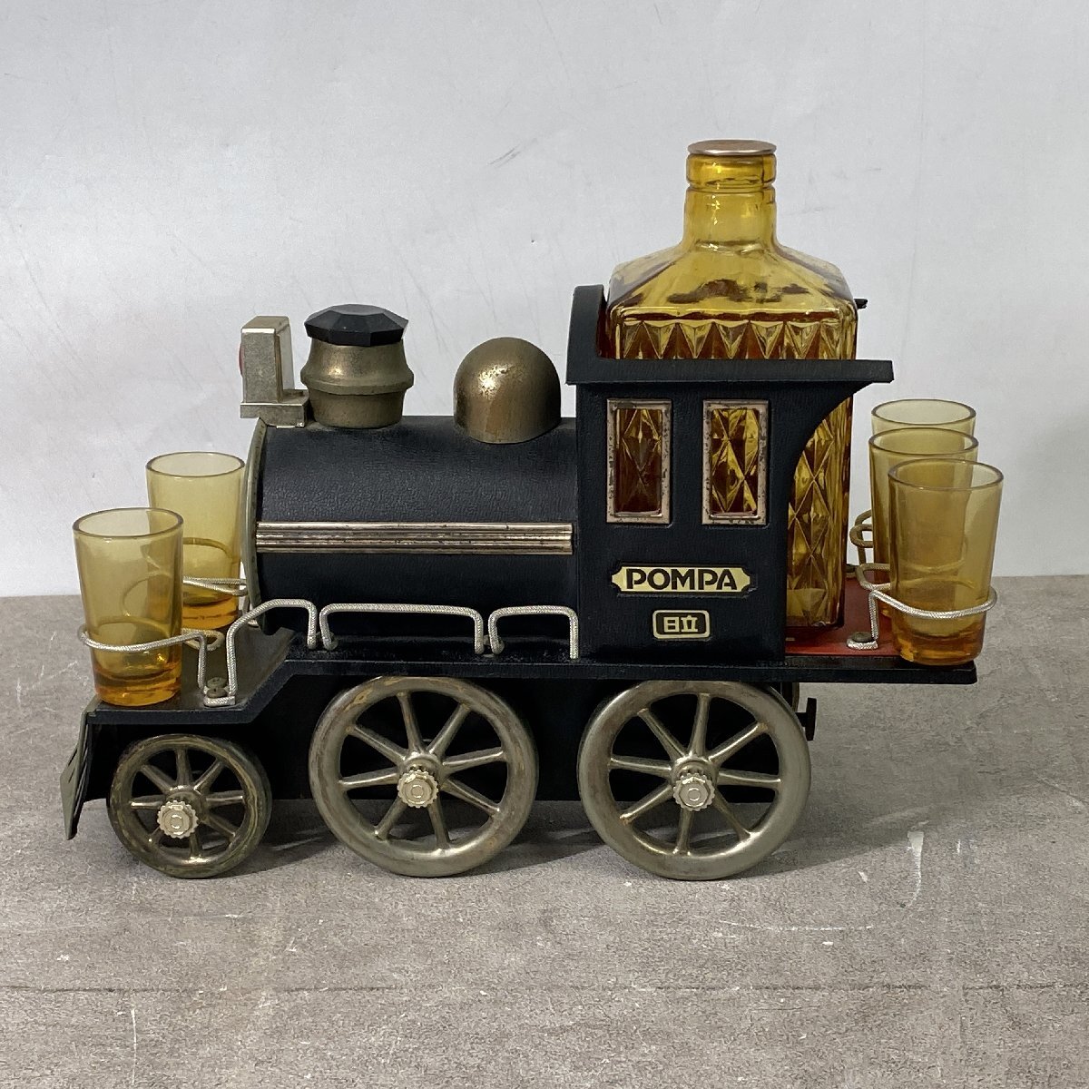  Hitachi POMPApompaSL локомотив рюмка имеется музыкальная шкатулка подлинная вещь Showa Retro античный 25k.E