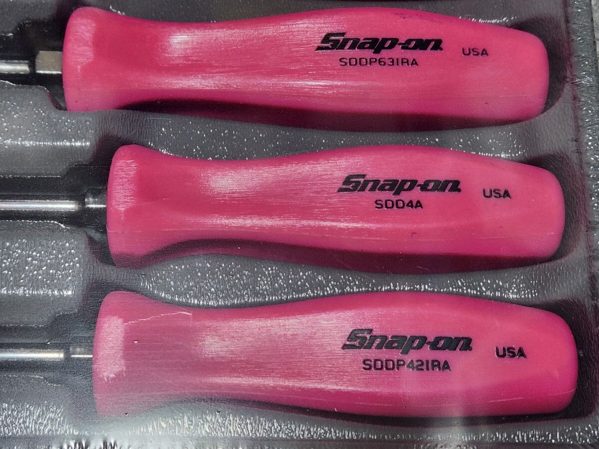 Snap-on スナップオン★ SDDX70AEP★ ドライバーセット クラシックハンドル★ピンク_画像3