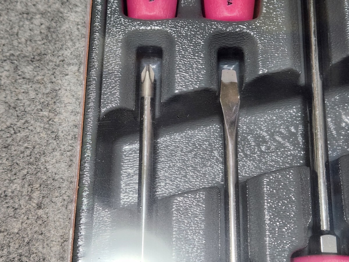 Snap-on スナップオン★ SDDX70AEP★ ドライバーセット クラシックハンドル★ピンク_画像6