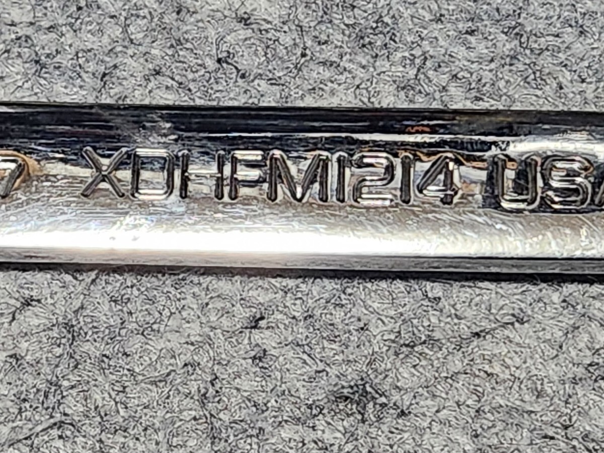 Snap-on スナップオン★XDHFM1214★ 0°オフセット ロングストレートメガネレンチ ボックスレンチ★ジャンク品_画像7