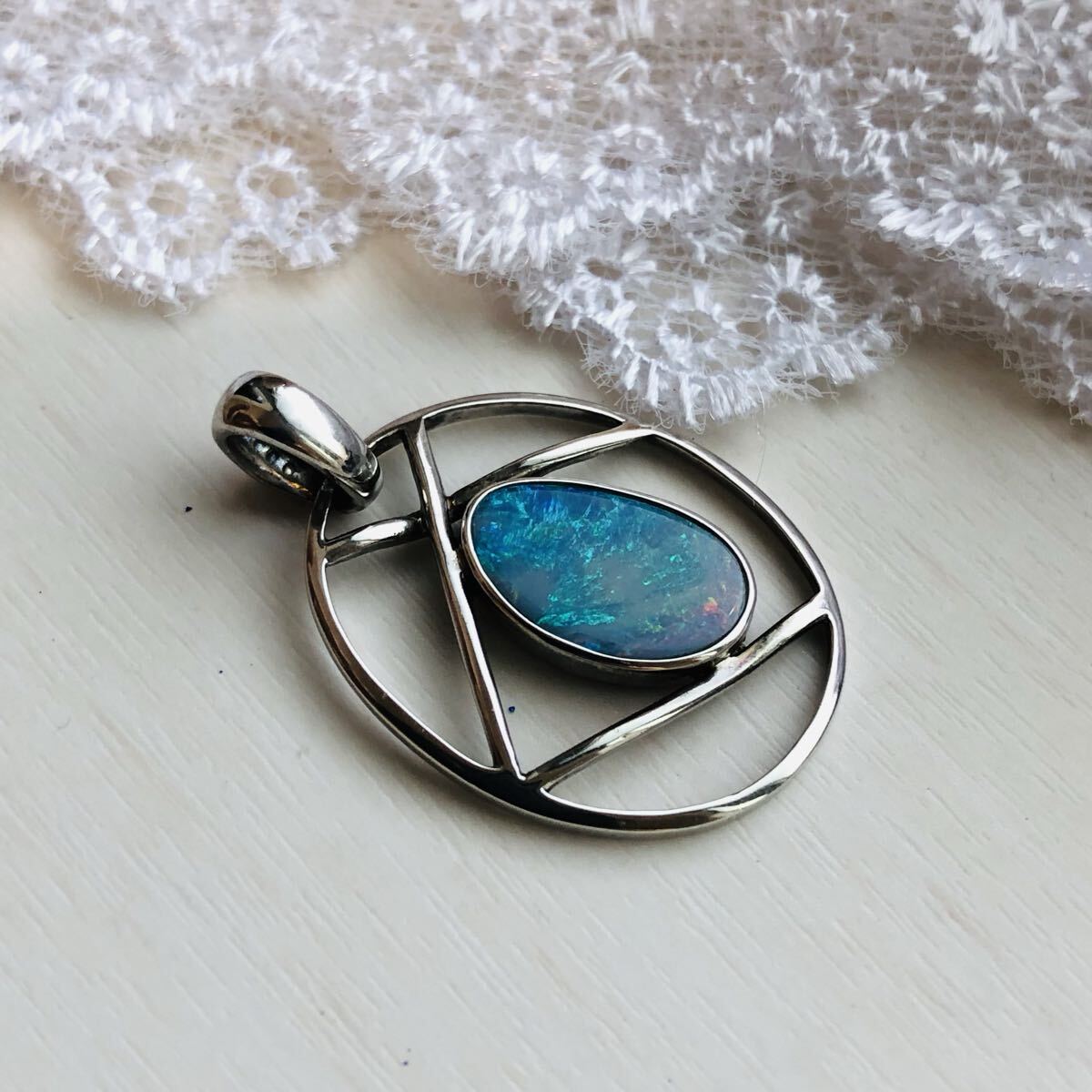 オパール シルバー925 ペンダントトップ_画像3