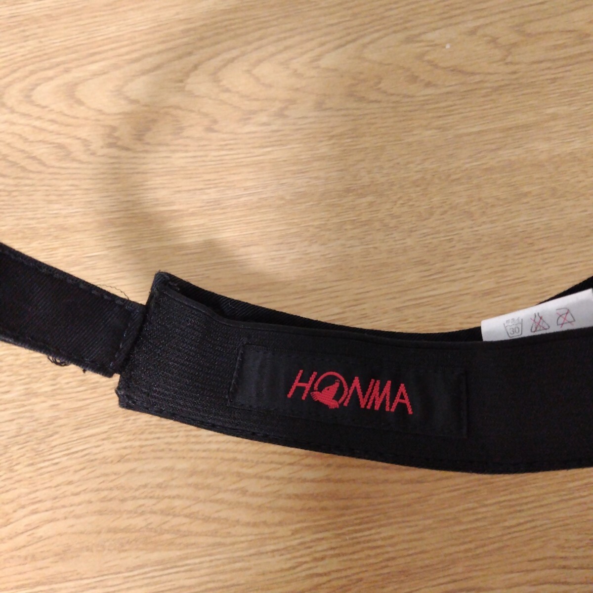 ＼送料無料／【HONMA GOLF】 本間ゴルフ サンバイザー 黒 ブラック フリーサイズ(57〜60cm) ゴルフウェア GOLF スポーツ 日よけ バイザー_画像7