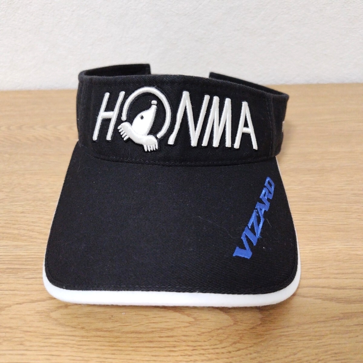 ＼送料無料／【HONMA GOLF】 本間ゴルフ サンバイザー 黒 ブラック フリーサイズ(57〜60cm) ゴルフウェア GOLF スポーツ 日よけ バイザー_画像3