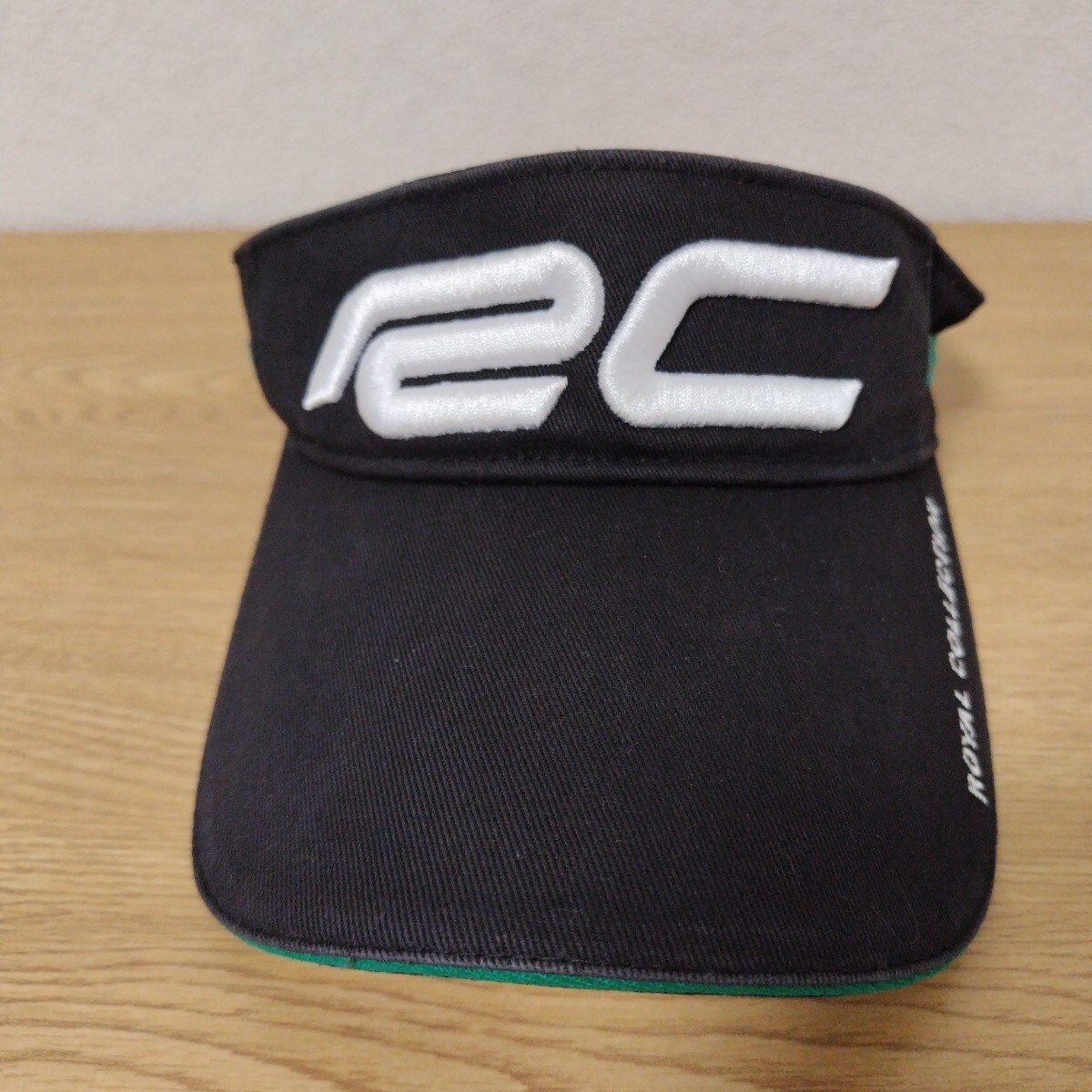 ＼送料無料！／【ROYAL COLLECTION】ロイヤルコレクション ツアーサンバイザー 黒 ブラック ゴルフウェア GOLF スポーツ 日よけ_画像3