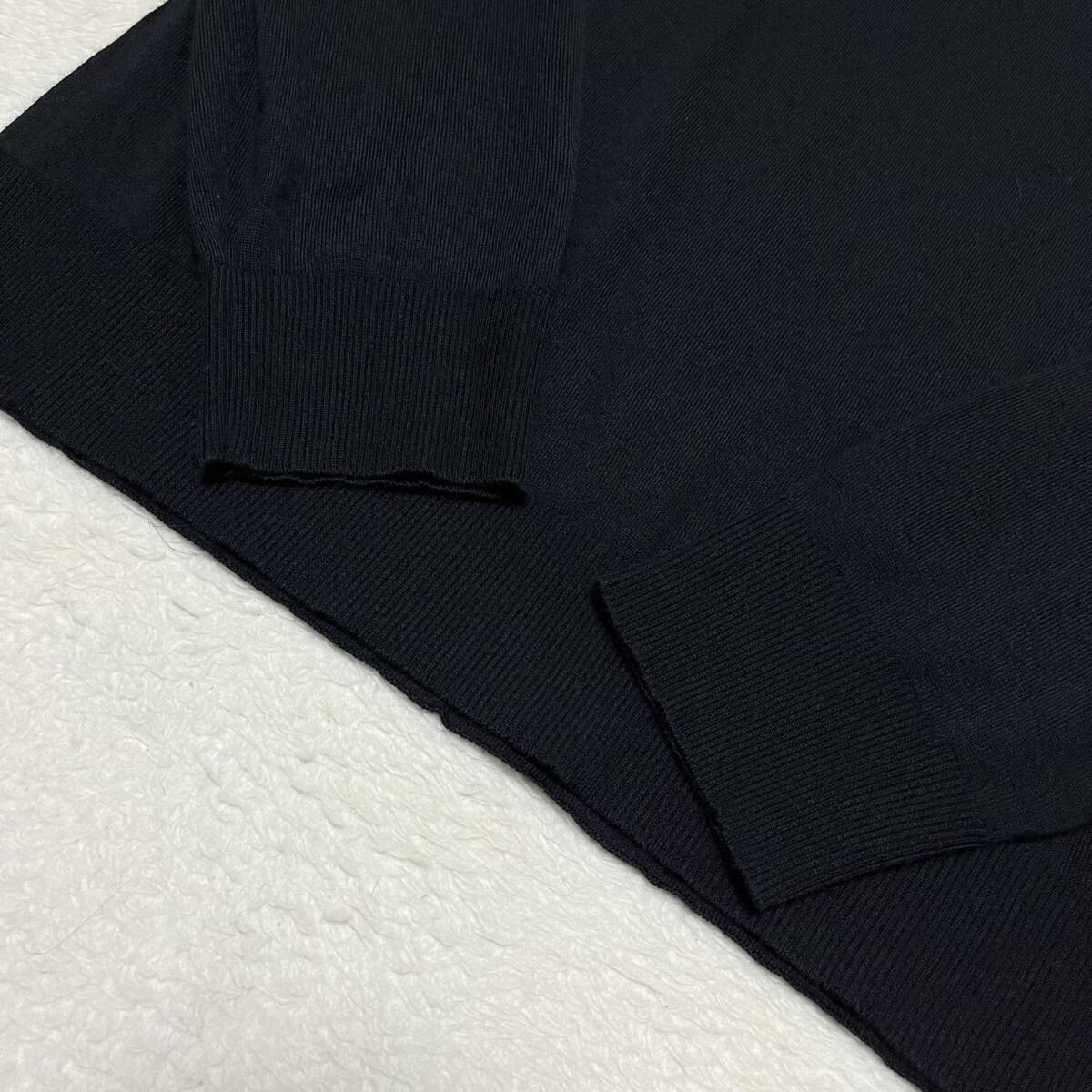 1円〜 タグ付き新品 定価13,9万 (M) dunhill ダンヒル 近年モデル カシミヤ100% 薄手 ニット セーター イタリア製 MADE IN ITALY_画像5