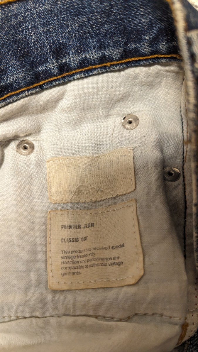 helmut lang painter jeans 31 本人期 ペンキデニム ダメージジーンズ 1998 1999 damage denim ヘルムートラング archives アーカイブ_画像5