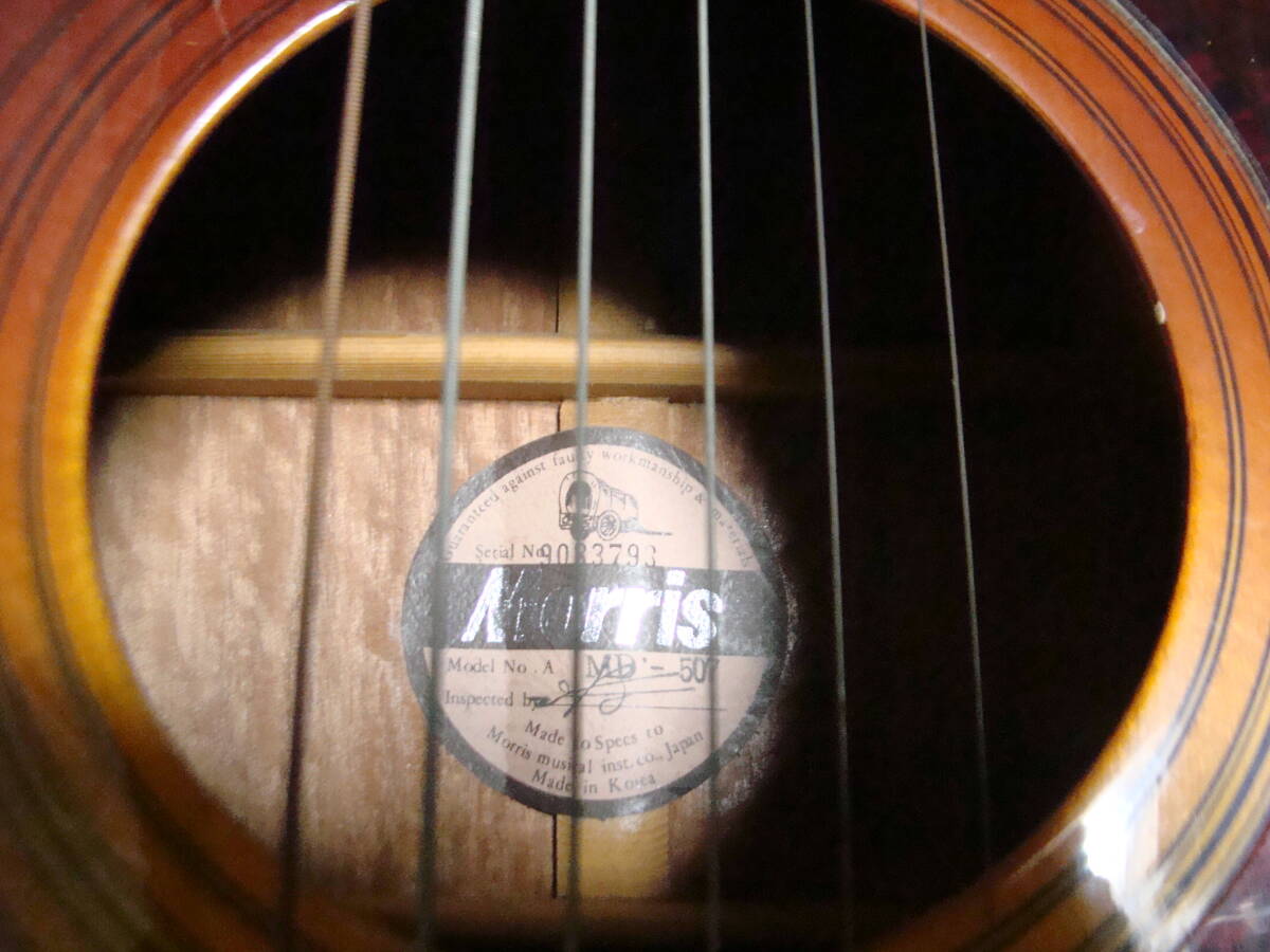 Morris Morris акустическая гитара MD-507 текущее состояние товар 