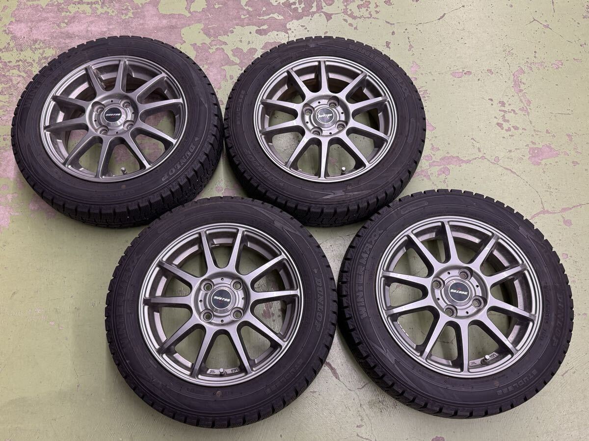 送料無料 2022年製 155/65R14 スタッドレス ダンロップ ウィンターマックス02 WM02 4本セット _画像1