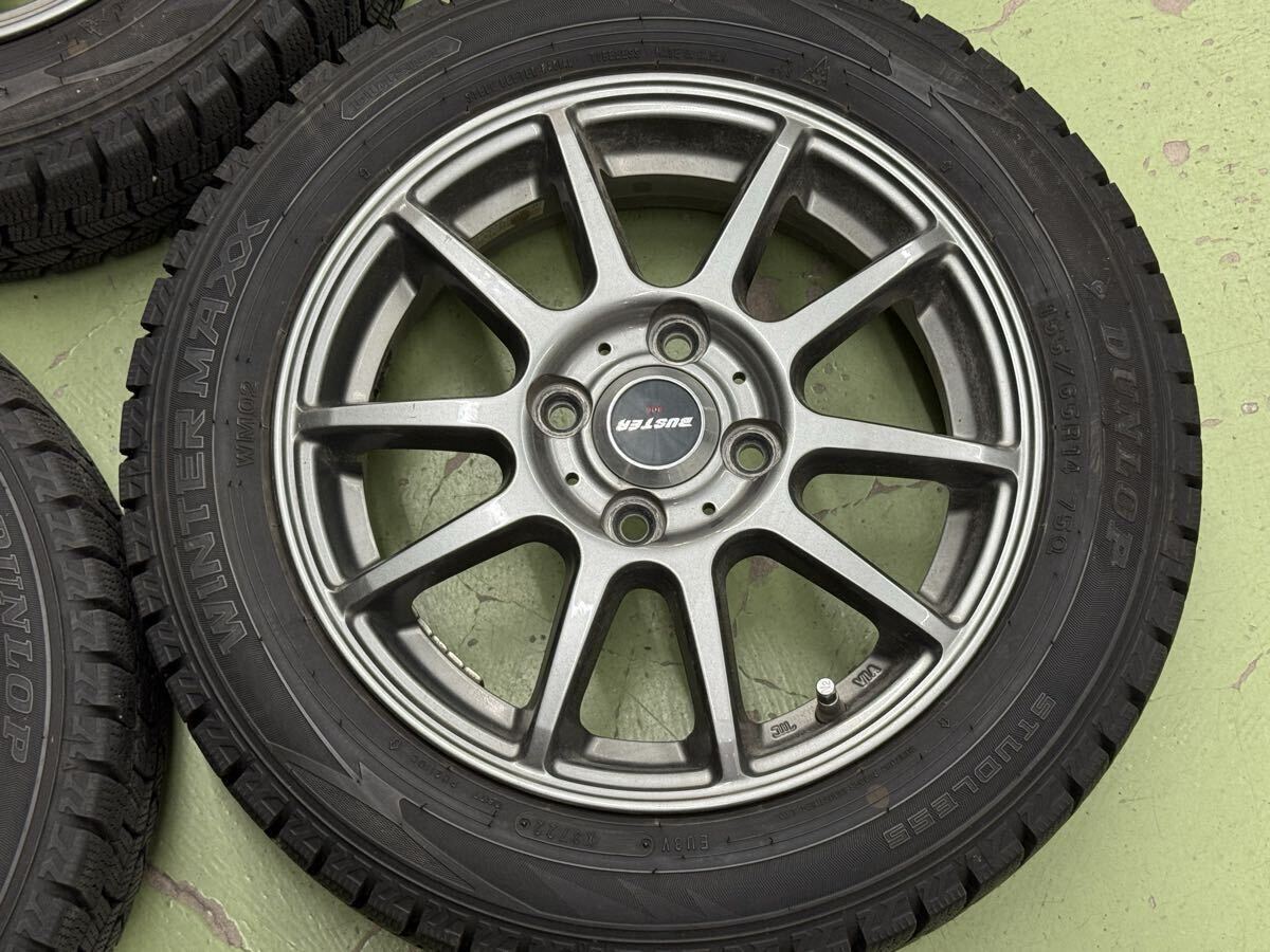 送料無料 2022年製 155/65R14 スタッドレス ダンロップ ウィンターマックス02 WM02 4本セット _画像5