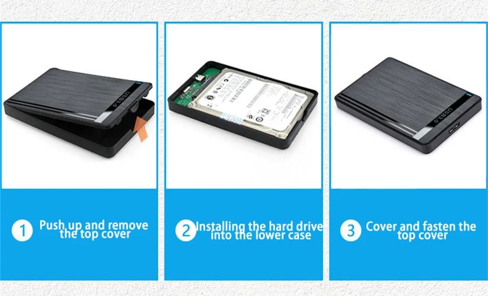 2.5インチ HDD / SSD ケース　USB3.0 USB-C - USB-A 5Gbps　新品　外付け USB3.2 Gen1　_1_画像6