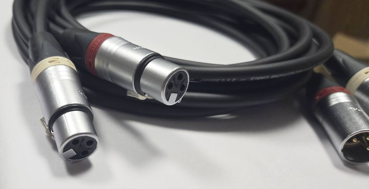 KLOTZ MC5000 約3.0M（300cm）　2本セット　XLR NEUTRIK マイクケーブル バランス　クロッツ canare mogami belden_画像3
