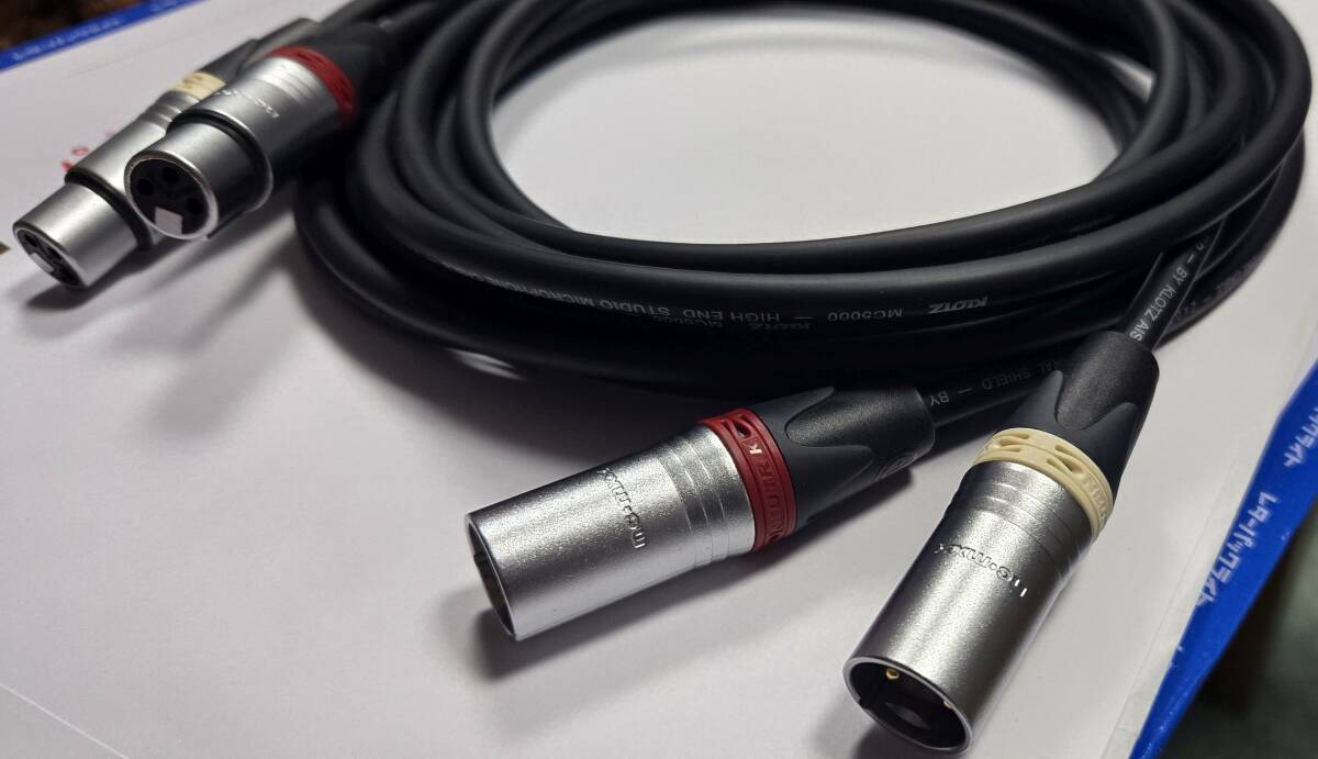 KLOTZ MC5000 約3.0M（300cm）　2本セット　XLR NEUTRIK マイクケーブル バランス　クロッツ canare mogami belden_画像2