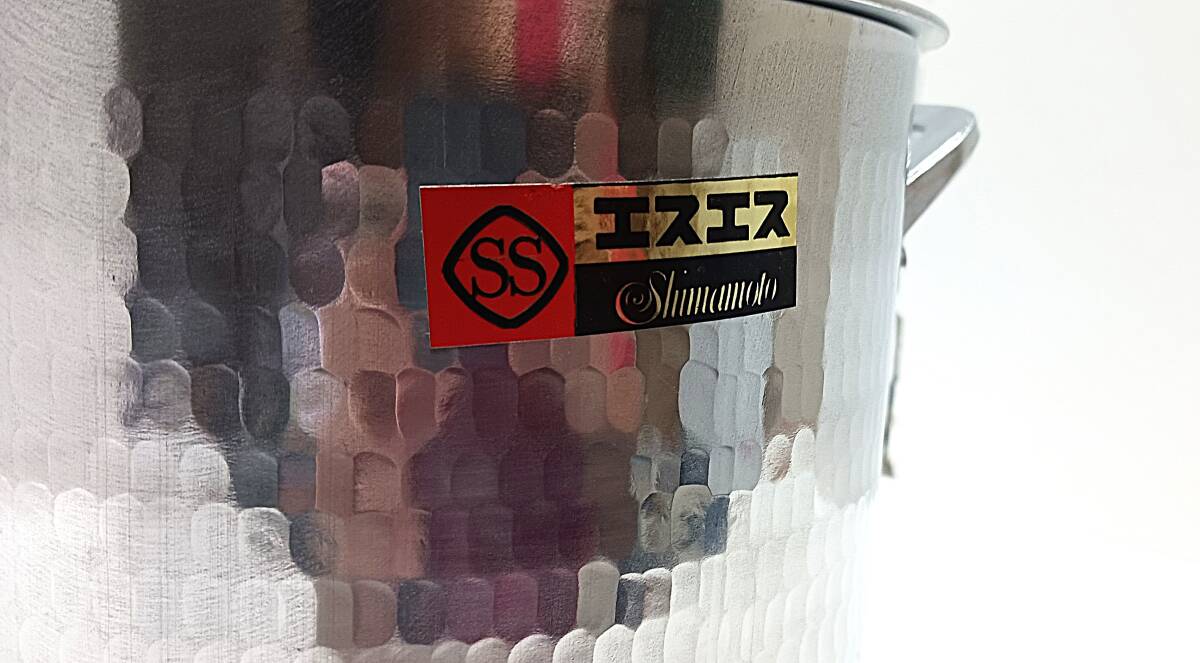 **R995) [ не использовался ]eses остров книга@ завод алюминиевый удар . кастрюля размер туловище кастрюля с двумя ручками крышка есть кухонная утварь **