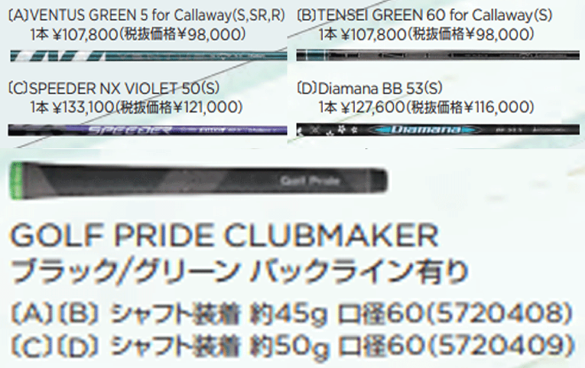 新品■2025.2■キャロウェイ■ELYTE■W1:10.5■VENTUS GREEN-50 for CALLAWAY カーボン■R■スピードと寛容性の両立を実現■正規品_画像6