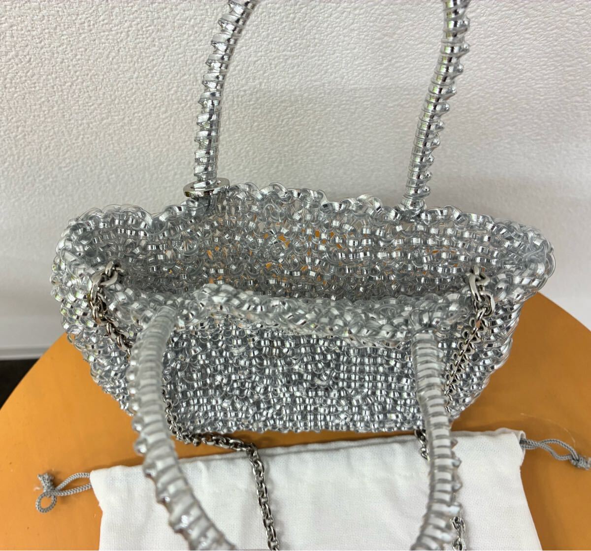 ■アンテプリマ ANTEPRIMA ワイヤーハンドバッグ シルバー ショルダーバッグ◆_画像5