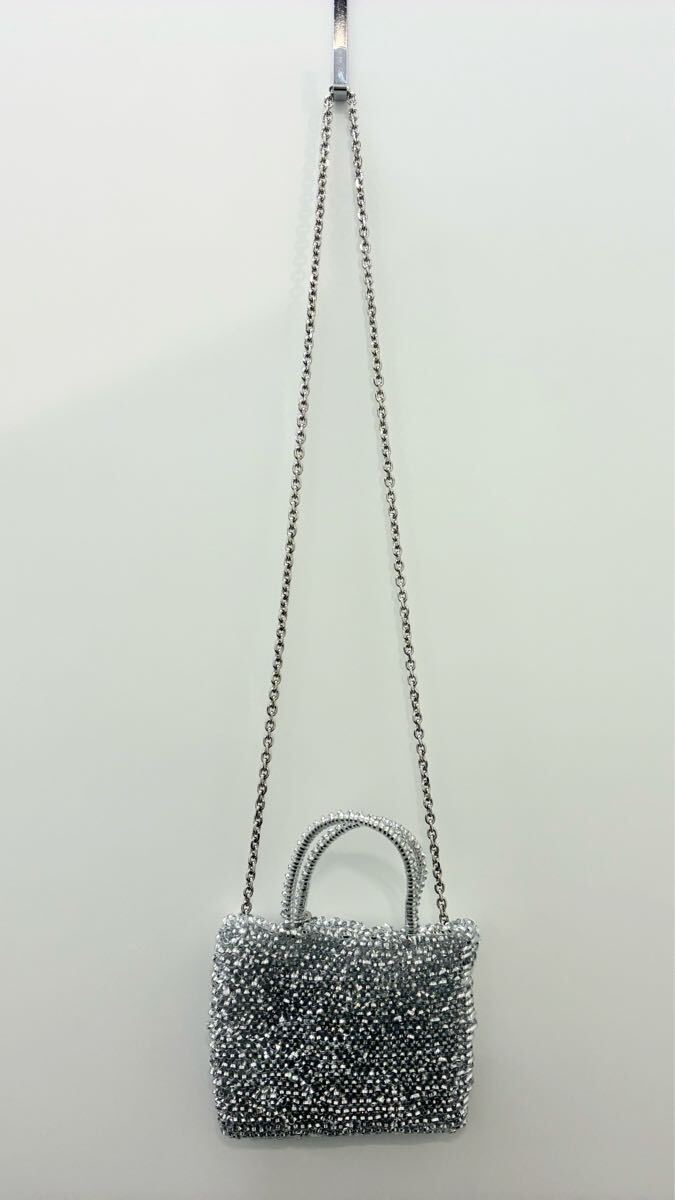 ■アンテプリマ ANTEPRIMA ワイヤーハンドバッグ シルバー ショルダーバッグ◆_画像6