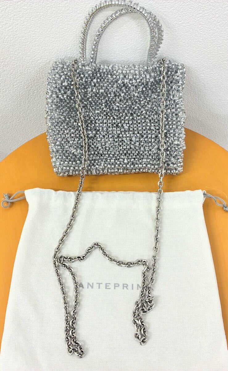 ■アンテプリマ ANTEPRIMA ワイヤーハンドバッグ シルバー ショルダーバッグ◆_画像4