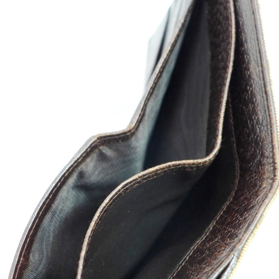 グッチ GUCCI 2つ折り 財布 GG柄 キャンバス レザー 111630_画像9