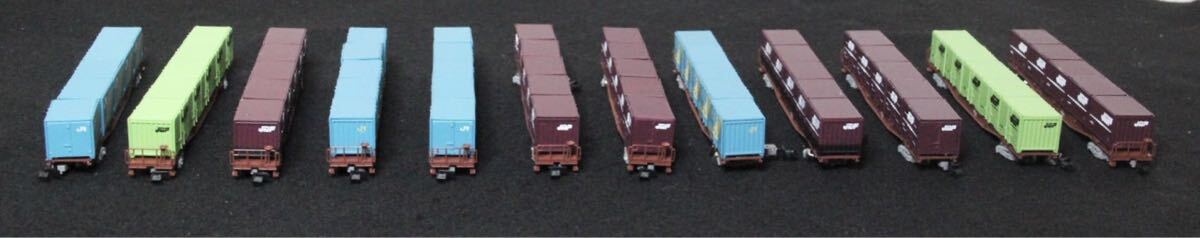 TOMIX トミックス 98979 JR コキ50000形貨車（グレー台車・コンテナなし）セット Nゲージ 鉄道模型 限定品 コンテナ付き_画像5