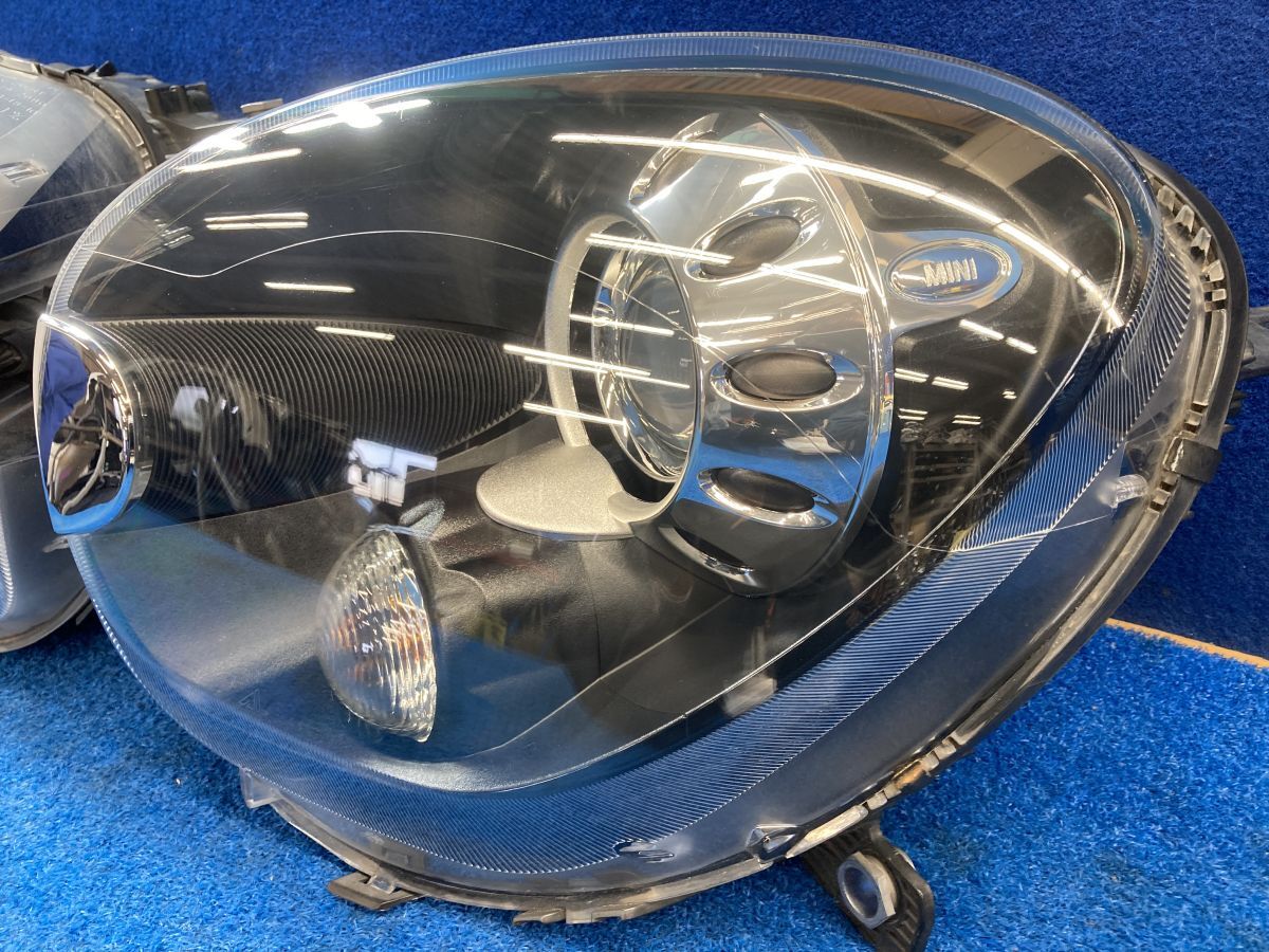 美品★ BMW MINI ミニ クーパー ペースマン DBA-SS16S 純正 ヘッドライト ランプ インナーブラック HID 左右 セット_画像4
