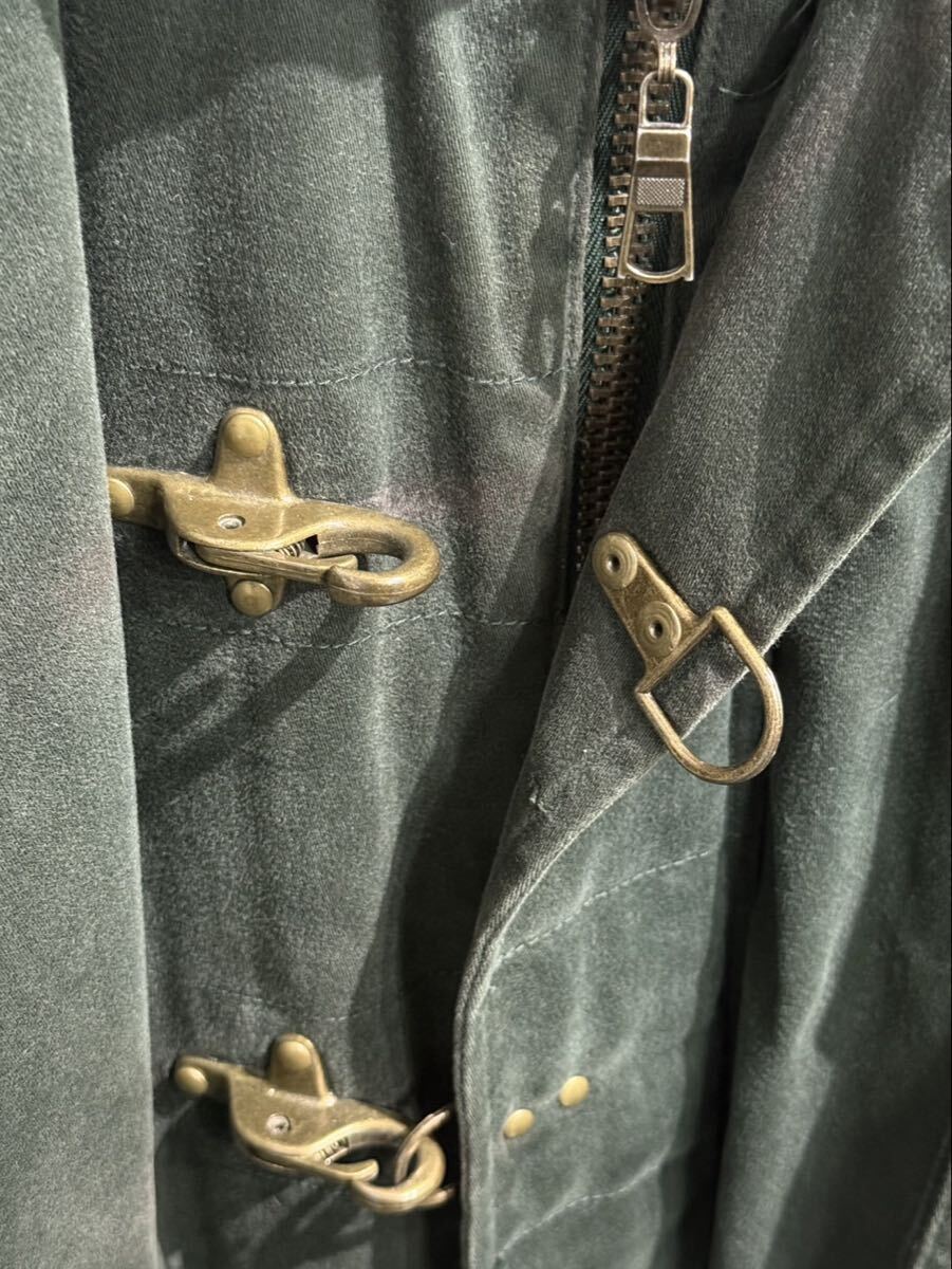 90s Guess Jeans Fireman Jacket ゲス ジーンズ ファイヤーマン ジャケット ダークグリーン M_画像4