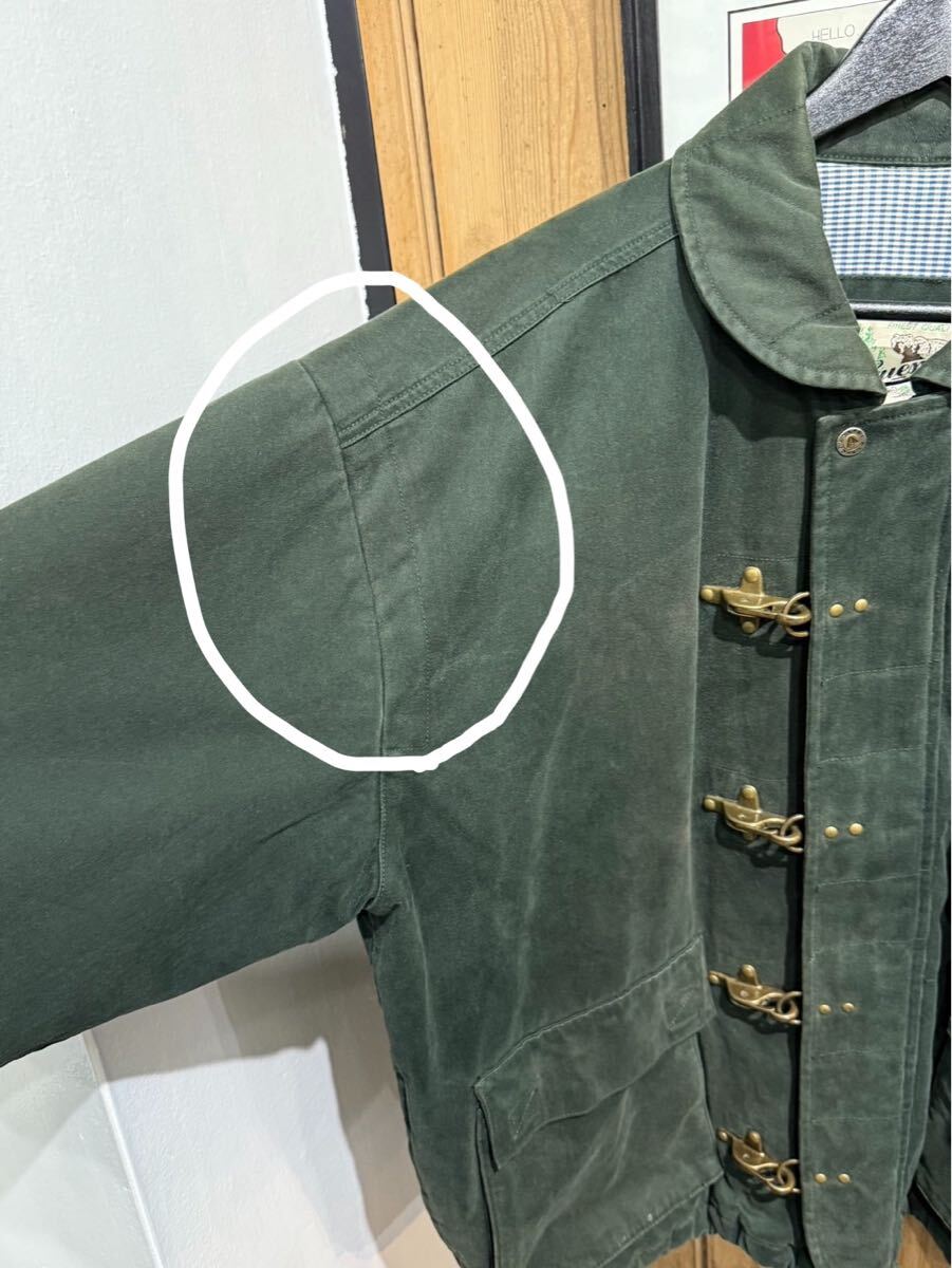 90s Guess Jeans Fireman Jacket ゲス ジーンズ ファイヤーマン ジャケット ダークグリーン M_画像7