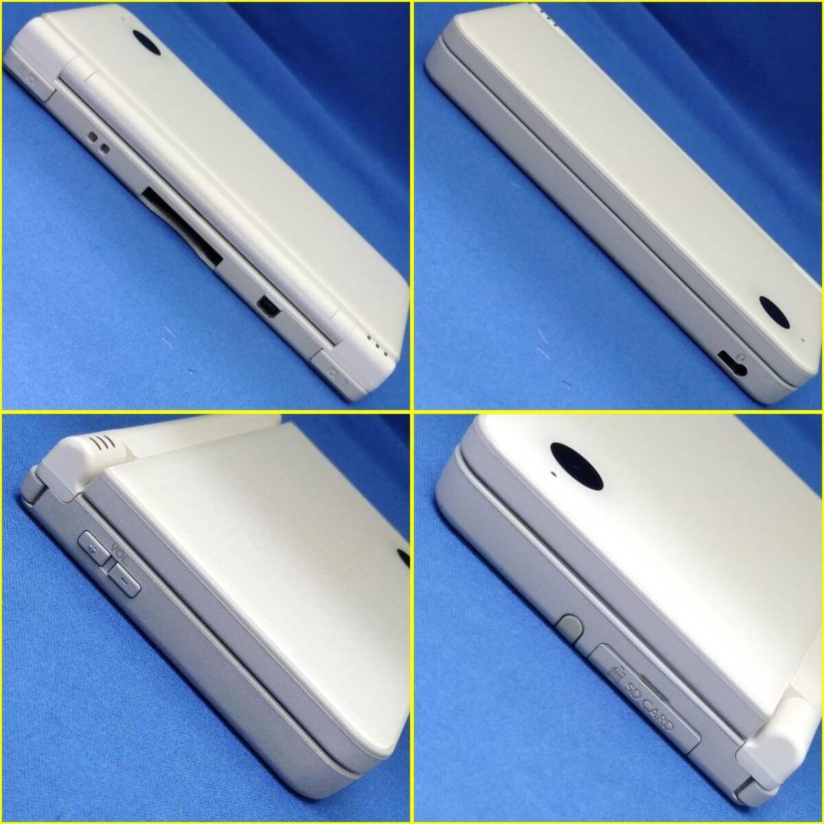 【美品/ソフト6点付】 NINTENDO DSi LL ホワイト/ニンテンドーディーエスアイエルエル/任天堂/UTL-001(JPN)/NDS/ゲーム機_画像6