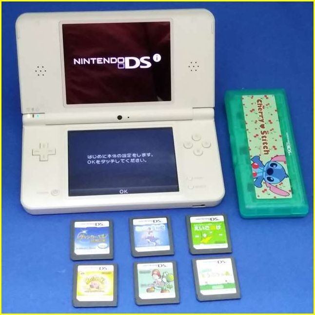 【美品/ソフト6点付】 NINTENDO DSi LL ホワイト/ニンテンドーディーエスアイエルエル/任天堂/UTL-001(JPN)/NDS/ゲーム機_画像1
