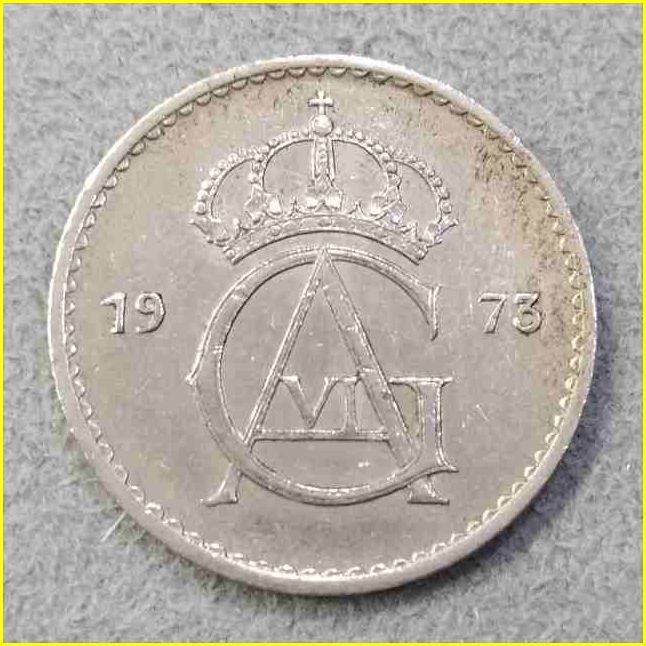 【スウェーデン 50オーレ硬貨/1973年】 50 ORE/旧硬貨/コイン/古銭/SVERIGE_画像4