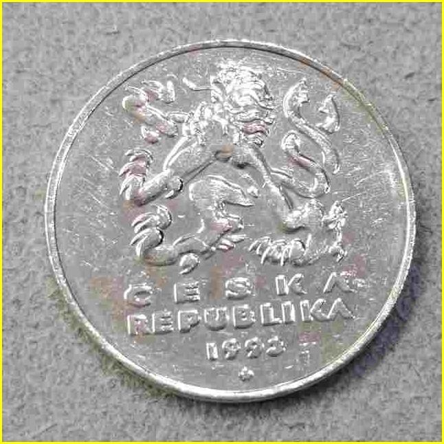【チェコ 5コルナ 硬貨/1993年】 CESKA KC5/チェココルナ/旧硬貨/コイン/古銭_画像4
