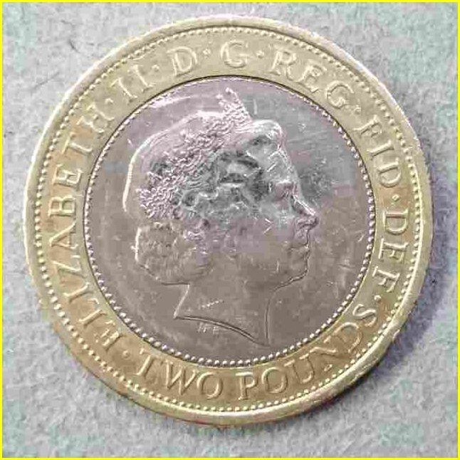 【イギリス 2ポンド 記念硬貨/2014年】 第1次世界大戦100周年/エリザベス2世/バイカラー/バイメタル/コイン_画像3
