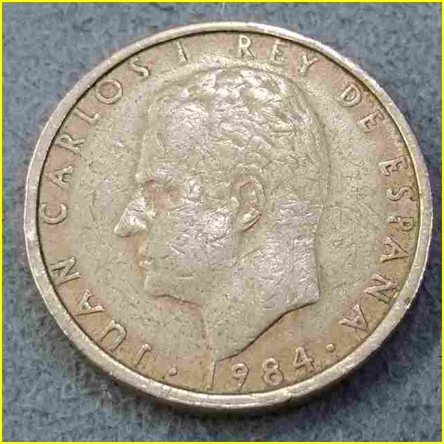 【スペイン 100ペセタ 硬貨/1984年】 CIEN PESETAS 旧硬貨/コイン/古銭/ファン・カルロス１世_画像4