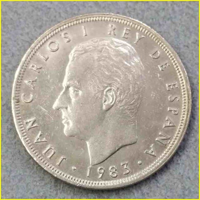 【スペイン 5ペセタ 硬貨/1983年】 5 PTAS/ファン・カルロス１世/旧硬貨/コイン/古銭_画像4
