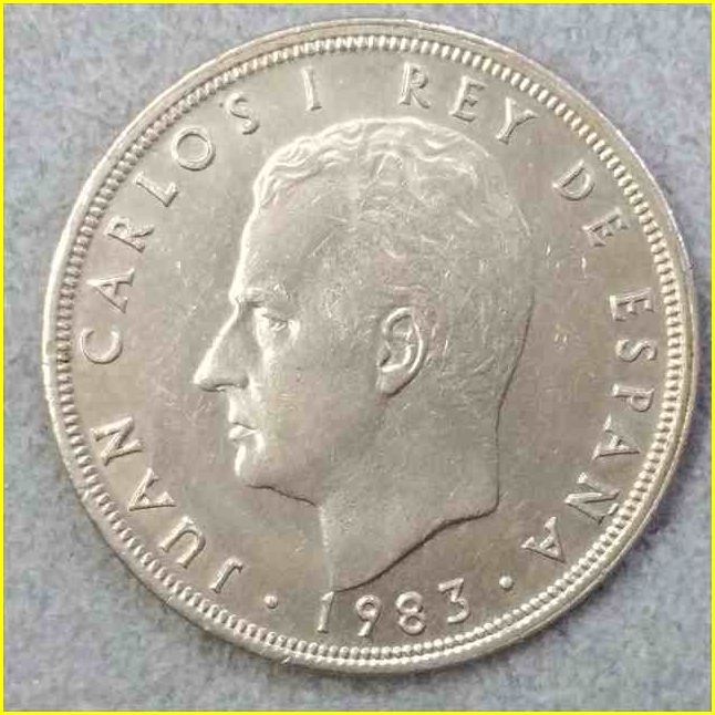 【スペイン 5ペセタ 硬貨/1983年】 5 PTAS/ファン・カルロス１世/旧硬貨/コイン/古銭_画像3