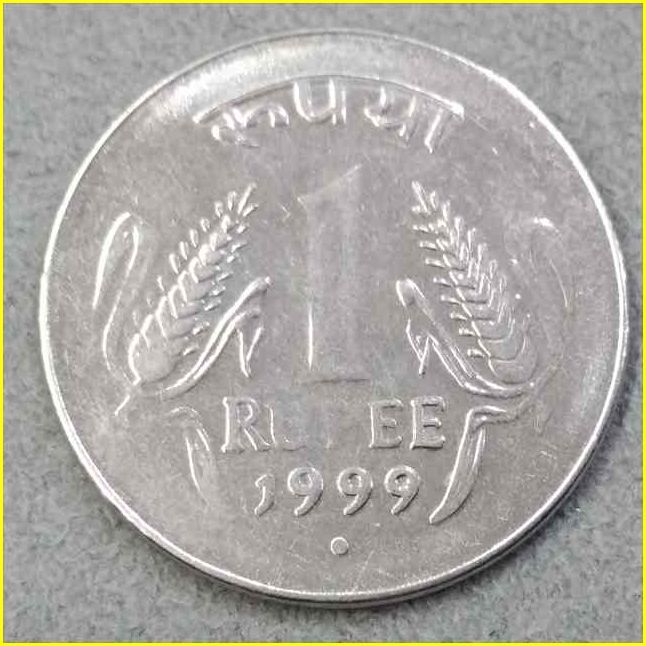 【インド 1ルピー 硬貨/1999年】 1 RUPEE/旧硬貨/コイン/古銭/印度_画像2