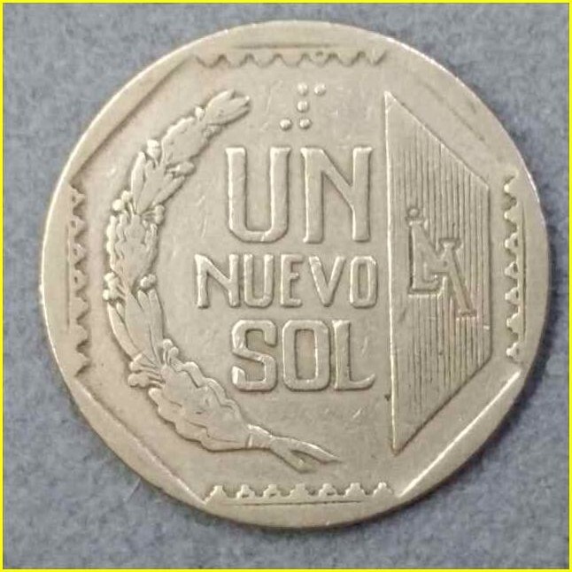 【ペルー 1ヌエボソル 硬貨/1993年】 PERU UN NUEVO SOL/旧硬貨/コイン/古銭/南米★_画像1