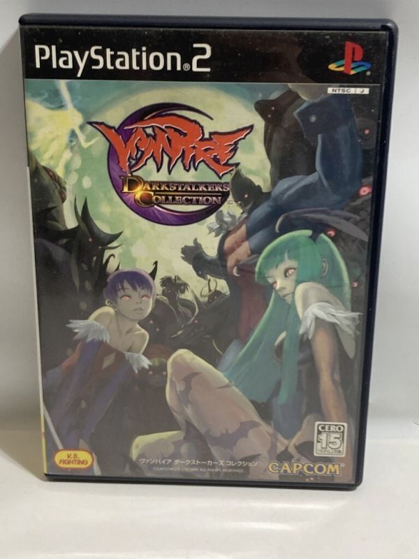 PS2専用ソフト VAMPIRE ヴァンパイア ダークストーカーズ コレクション 格闘ゲーム ヴァンパイアシリーズ 現状品_画像1
