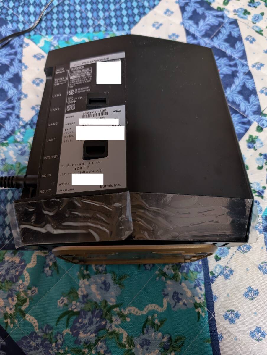 BUFFALO バッファロー Wi-Fiルーター WSR-5400AX6P-MB ブラック_画像4